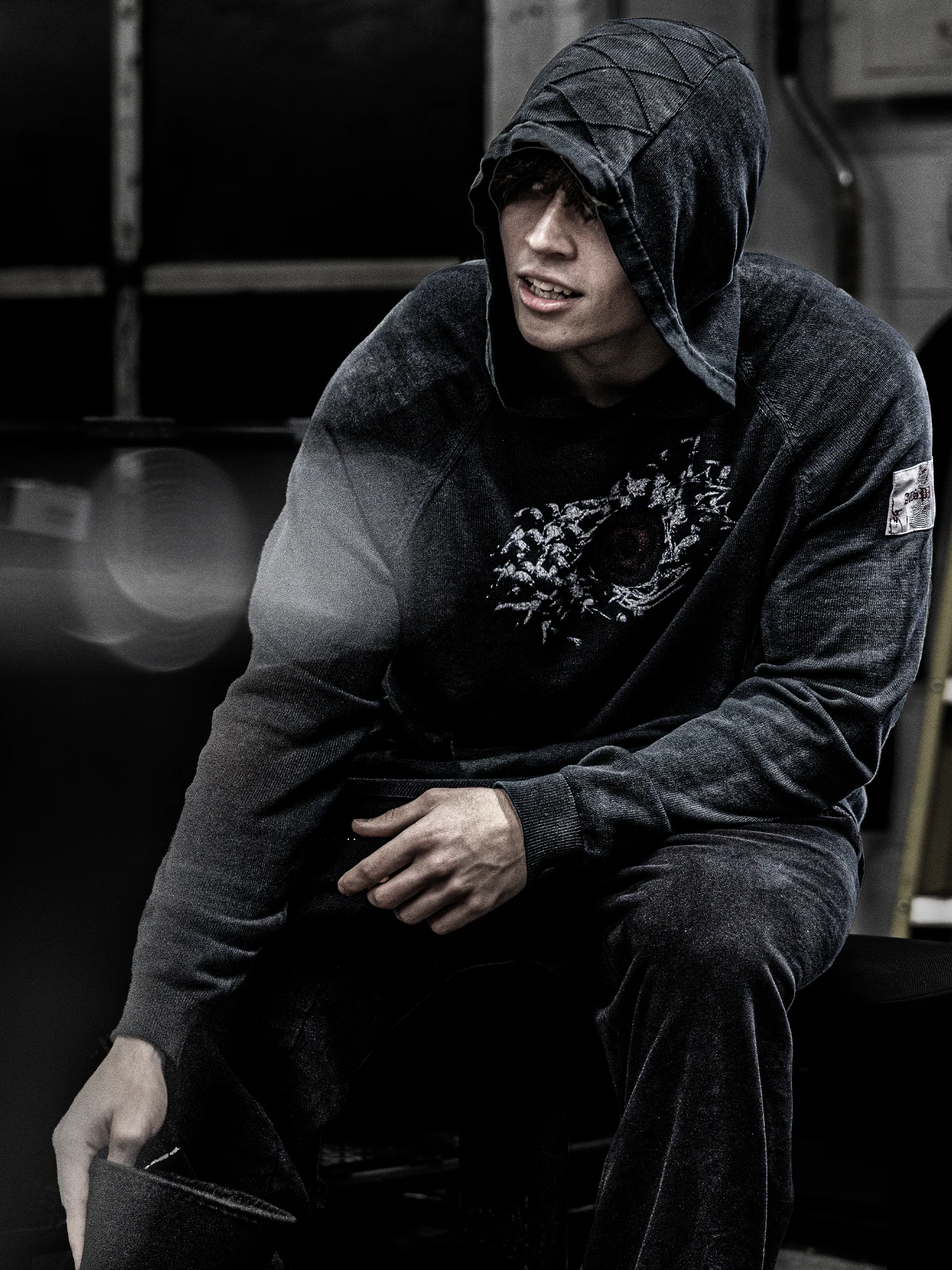 NIGHTBLADE KNIT HOODIE - Image 8